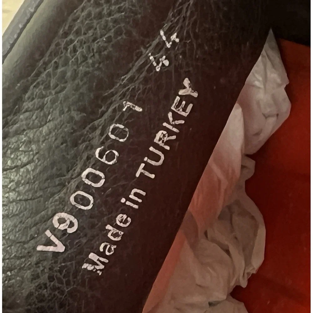 vtg Versace Collection nautical old money Leather Low Top Sneakers 44/US11 - Picture 8 of 11